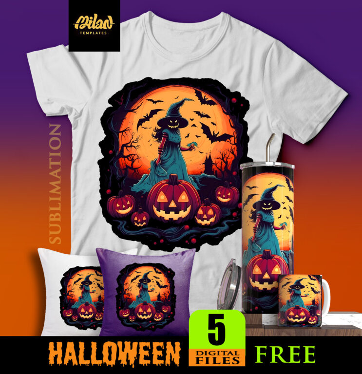 Bundle Halloween Sublimation Design Milan Templates