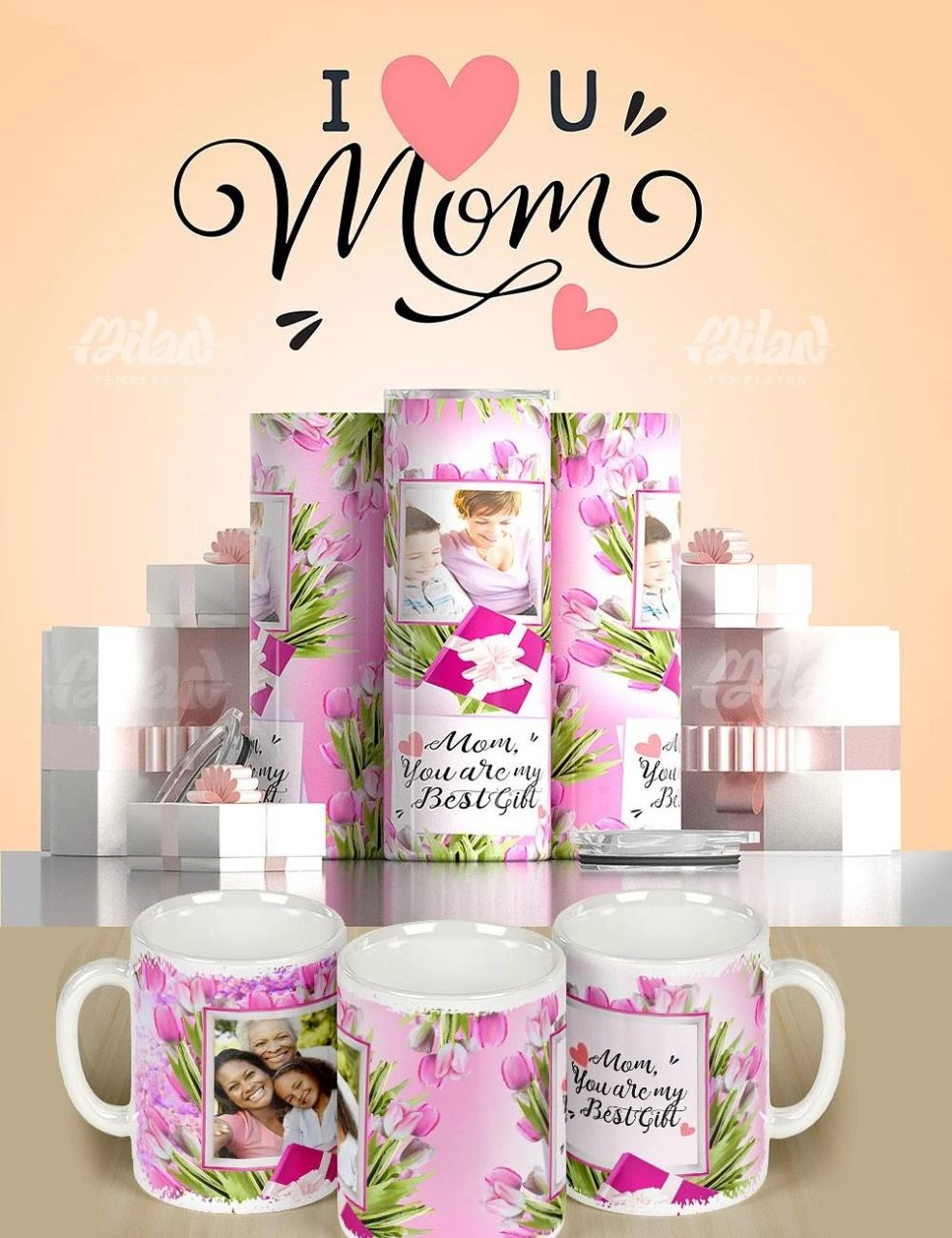 Mother's Day- Sublimation Design - Milan Templates