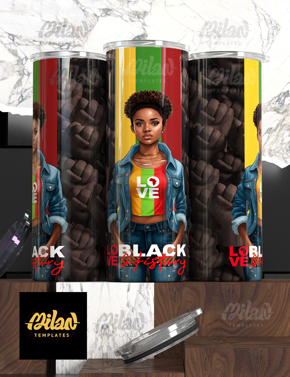 BLACK HISTORY 2023- DENIN GIRL – 03 – mkp gum