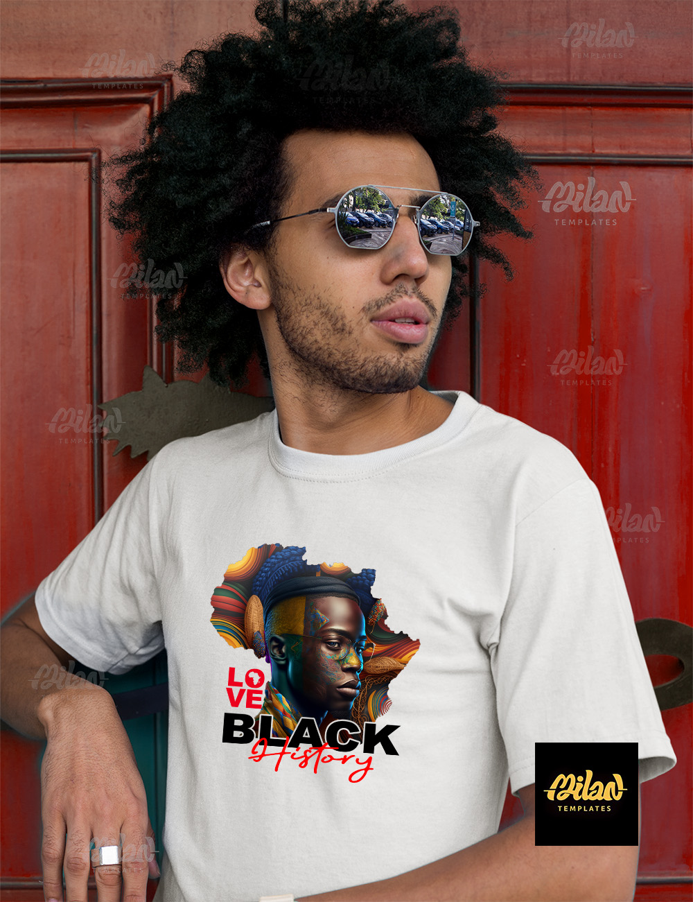 BLACK HISTORY 2023 – T-shirt – BLACK HISTORY 2023 – T-shirt – background White M – gum