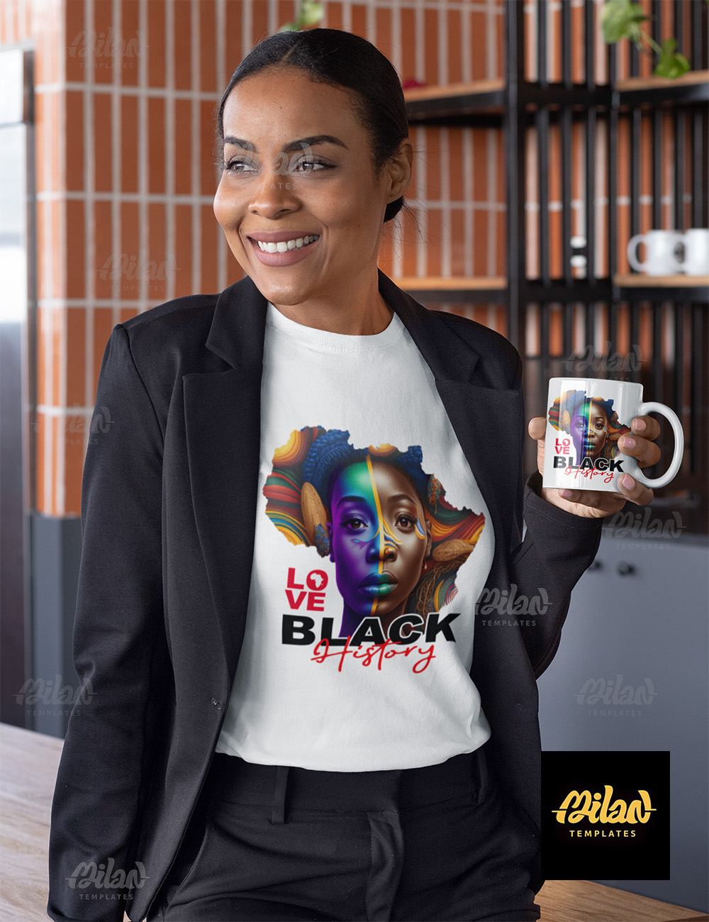 BLACK HISTORY 2023 – T-shirt – BLACK HISTORY 2023 – T-shirt – background White mkp gum 02