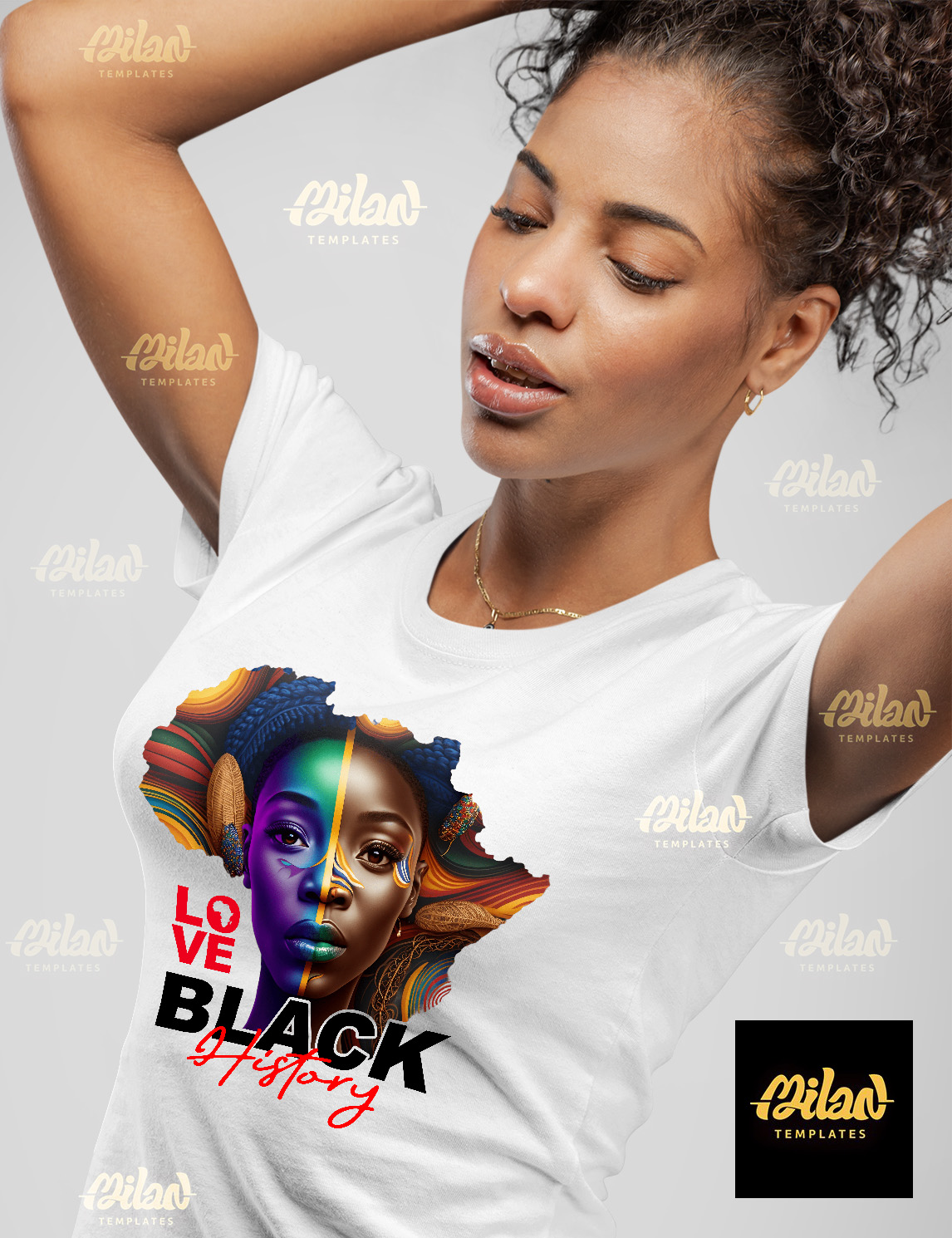 BLACK HISTORY 2023 – T-shirt – BLACK HISTORY 2023 – T-shirt – background White mkp gum