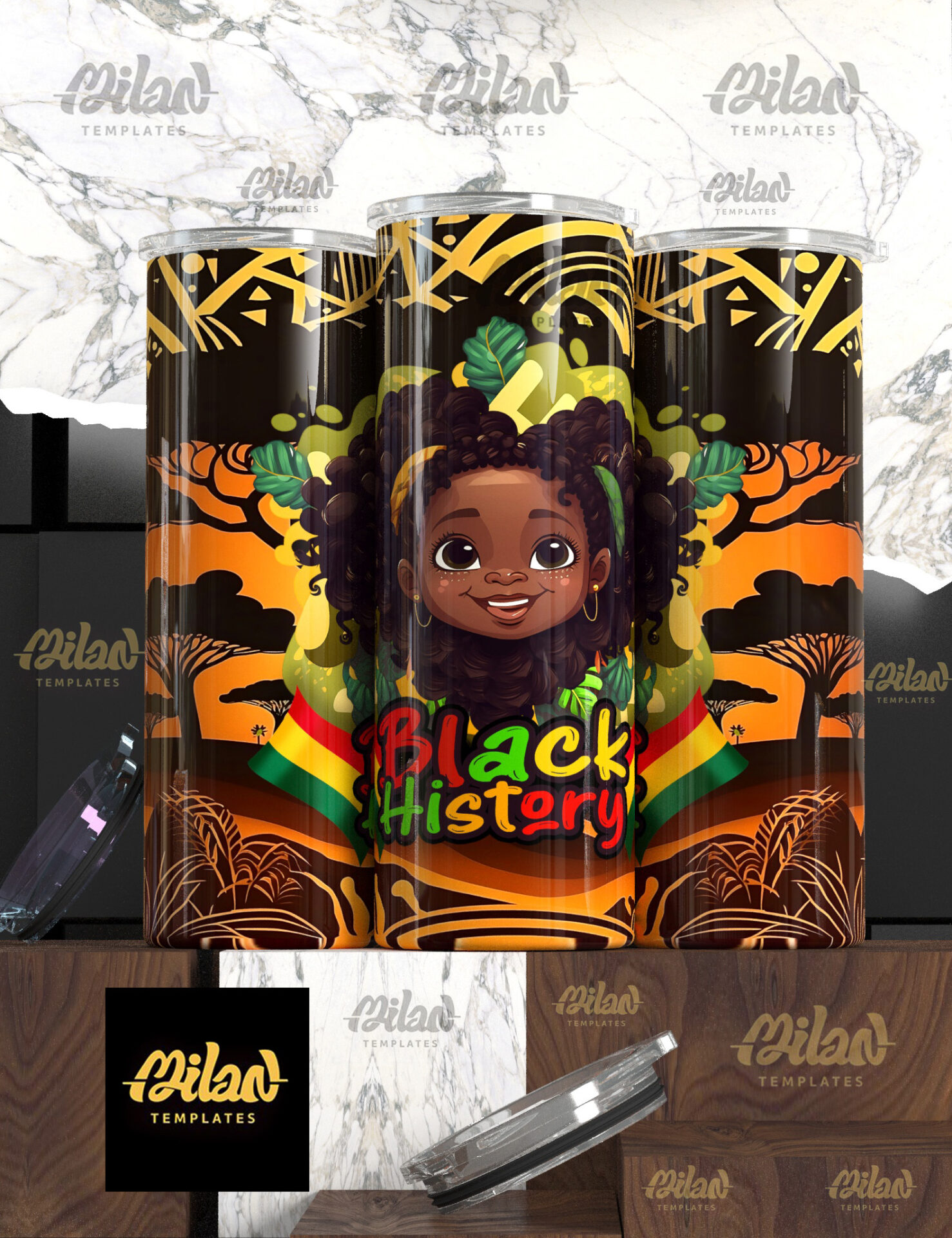 Kids – Black History – 02 – Milan Templates – tumbler 01 – mkp