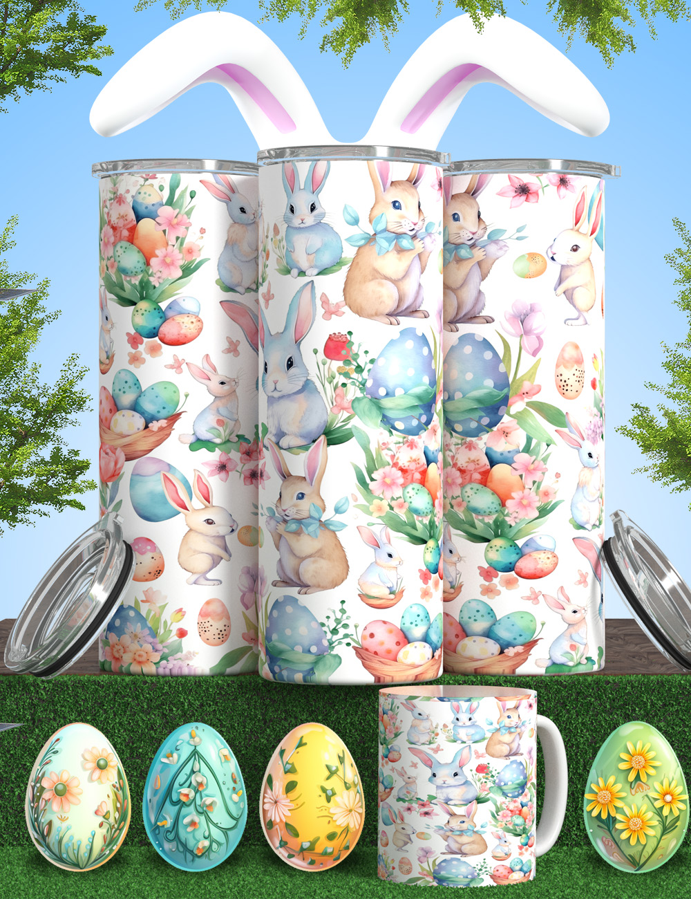 02 Easter – pattern – Milan Templates – mkp