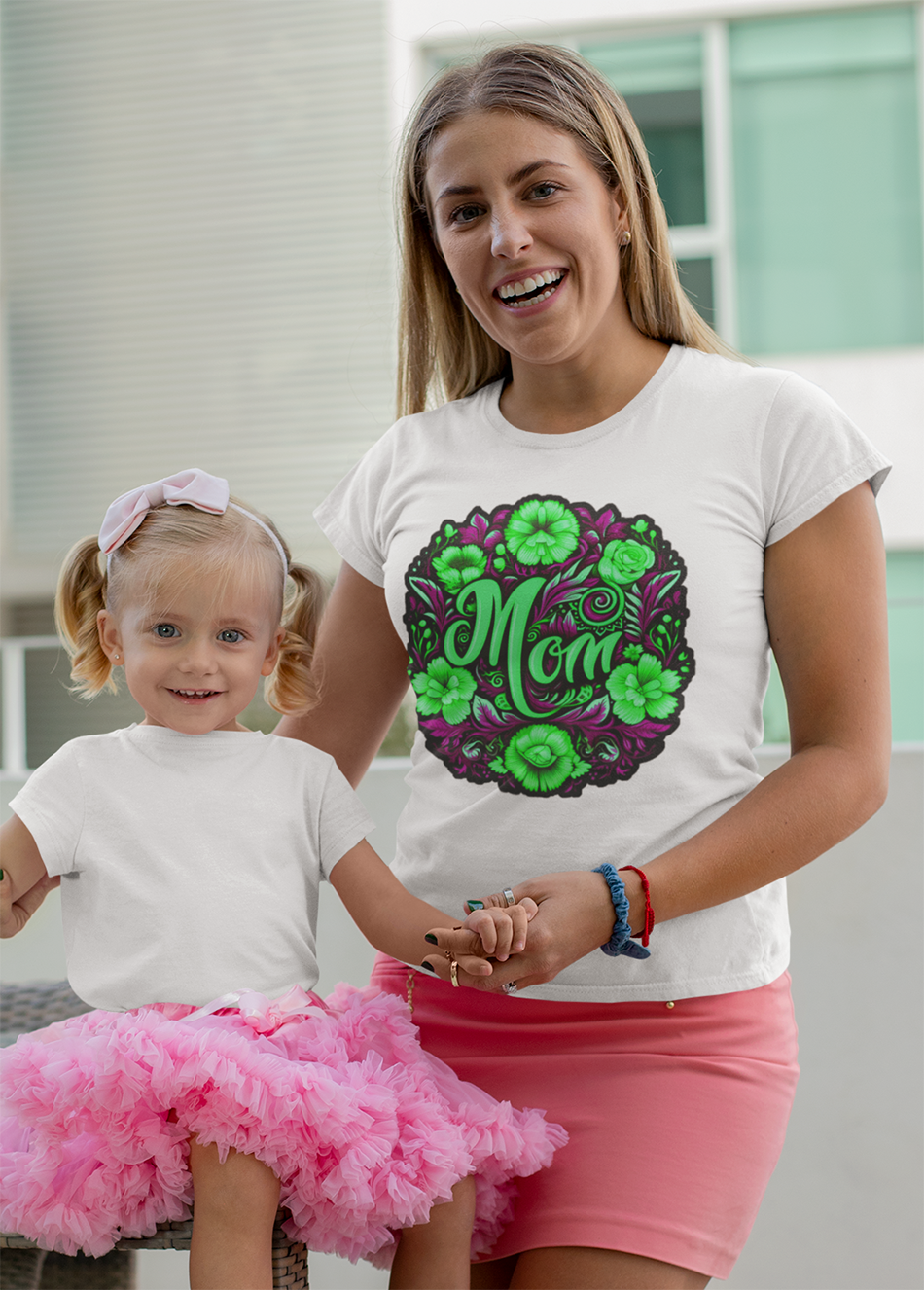 mockup-of-a-mom-and-her-baby-girl-wearing-t-shirts-and-pink-skirts-26495 (1)