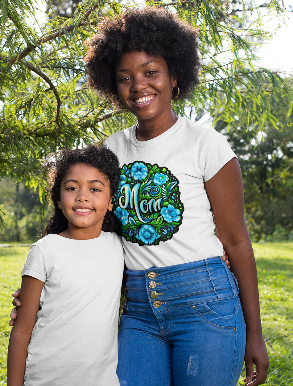 t-shirt-mockup-featuring-mother-and-daughter-in-nature-30594