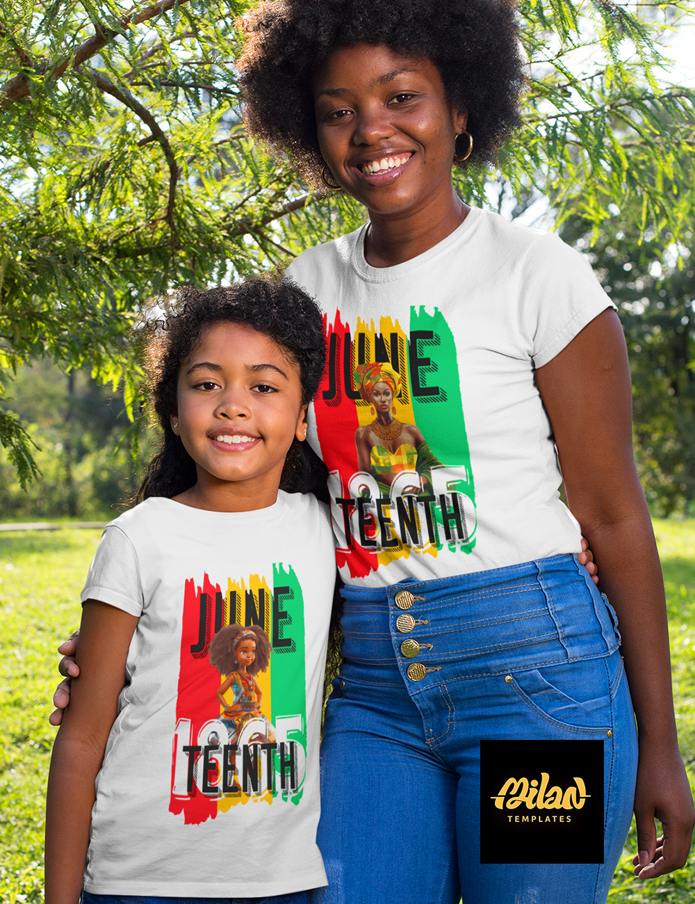 t-shirt-mockup-featuring-mother-and-daughter-in-nature-30594