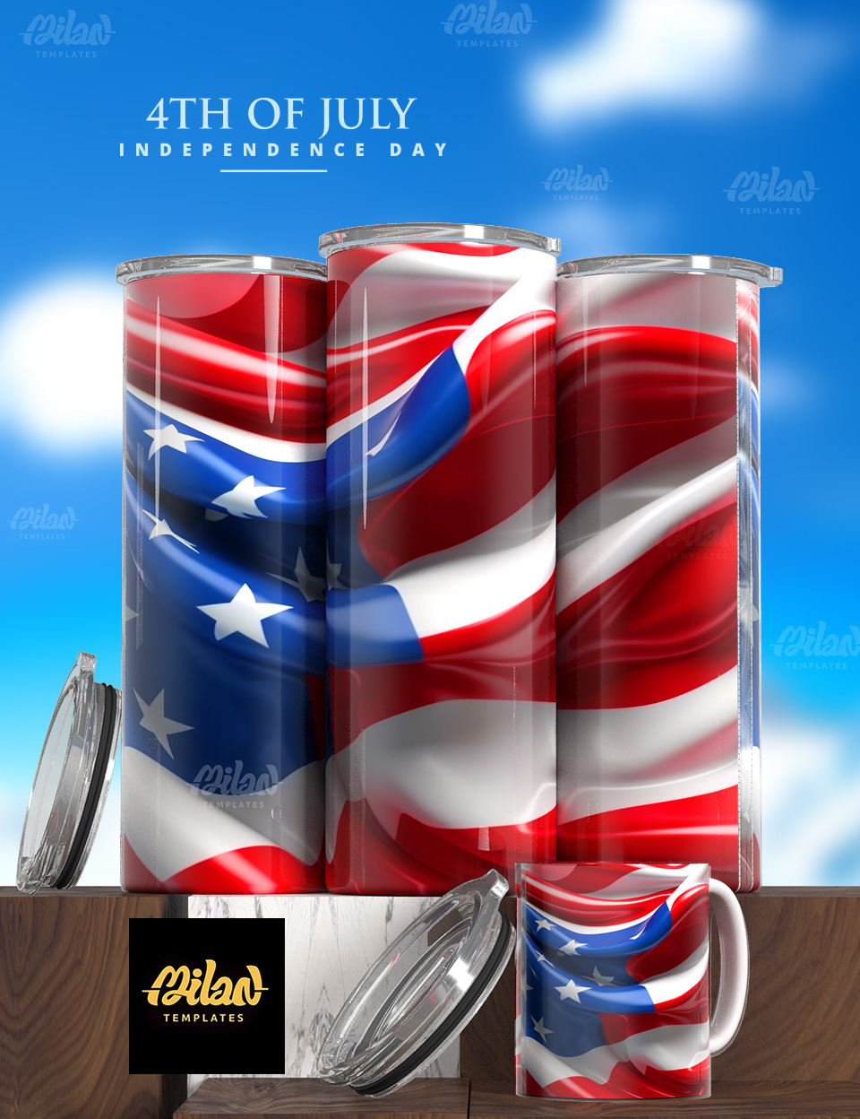 4July – Milan Templates – Flag 02 – mkp