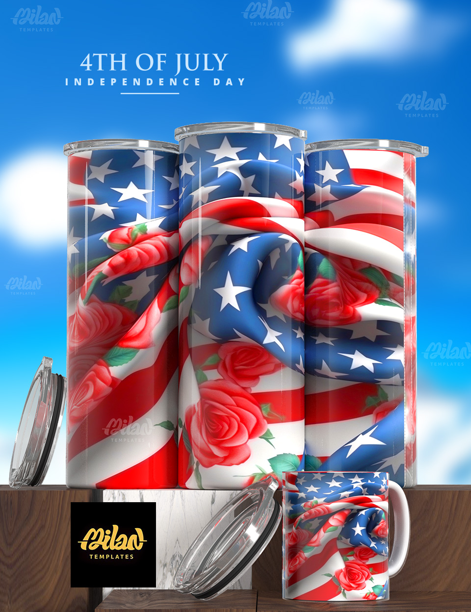 4July – Milan Templates – Flag 04 – mkp