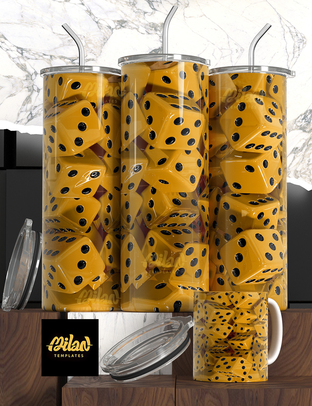 Gold 01 – Dice – Milan Templates – mkp