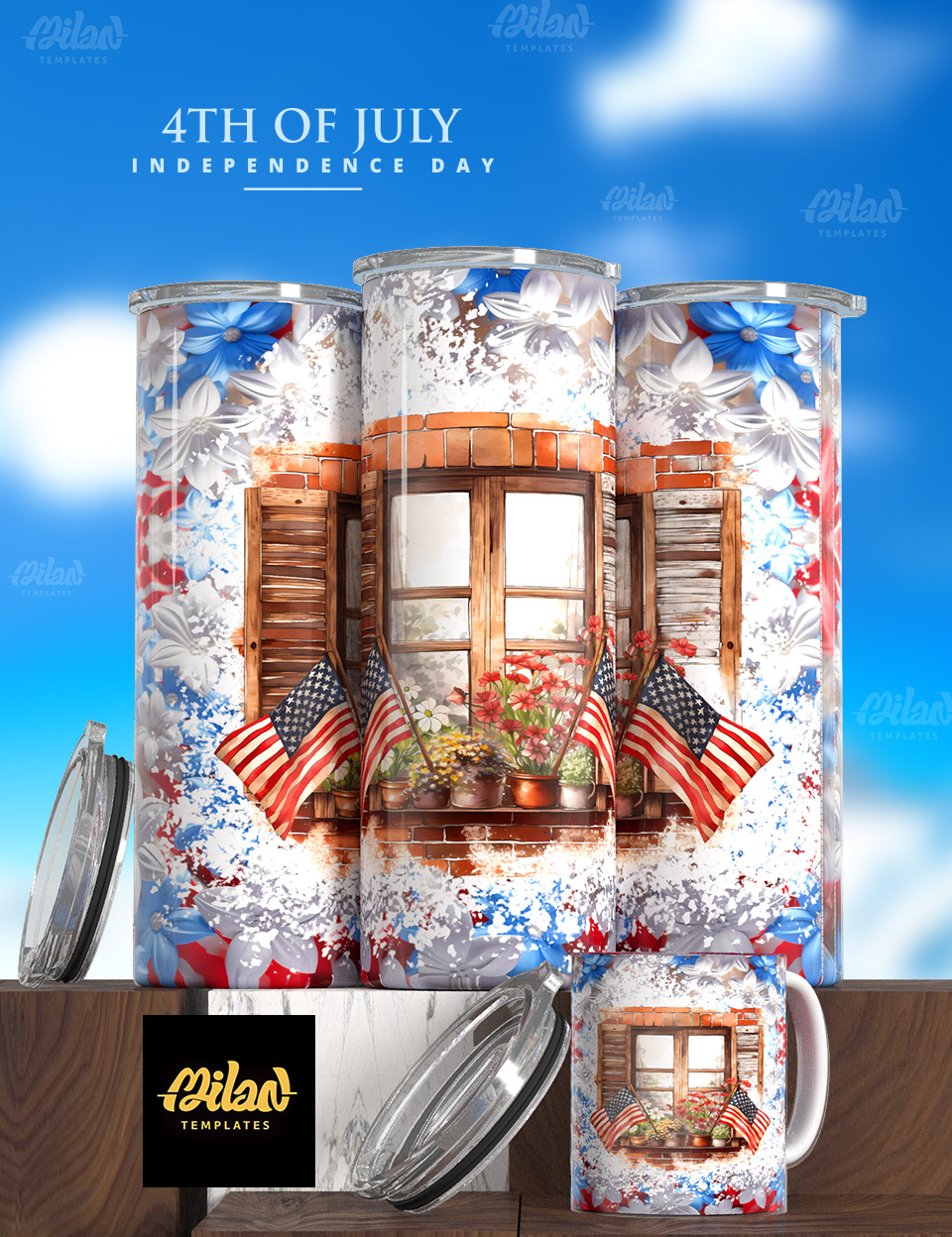 Window Patriotics – milan templates – mkp