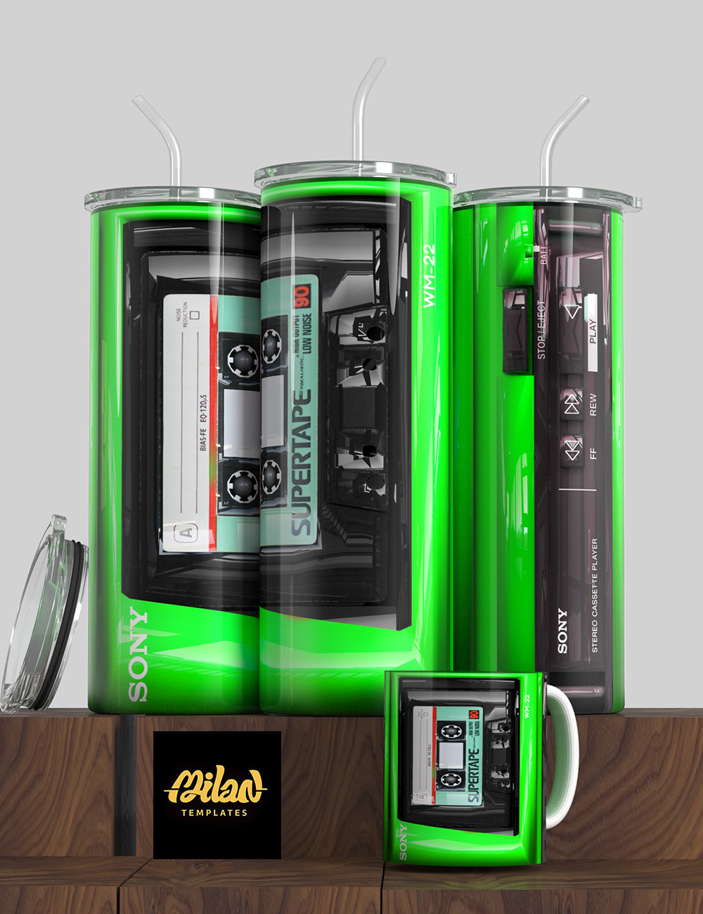 walkman – milan templates – green – mkp m