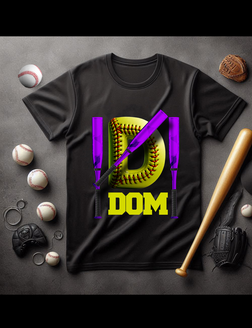 softball mockup – name 03