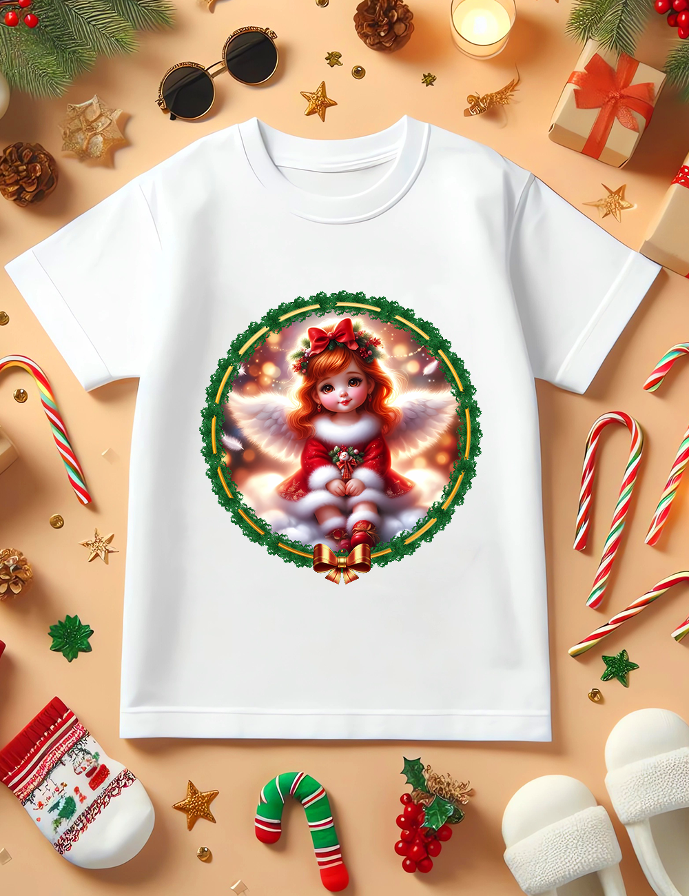 Red-ahired Angel – Girl – Milan Templates – 02 – t-shirt mkp