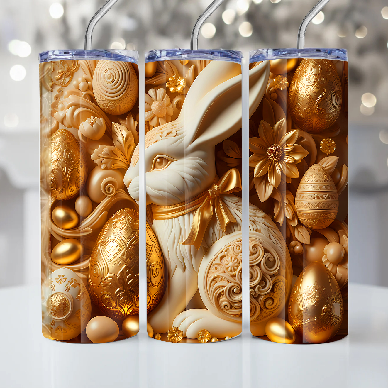 100 – Easter 3D – Milan Templates – tumbler mkp