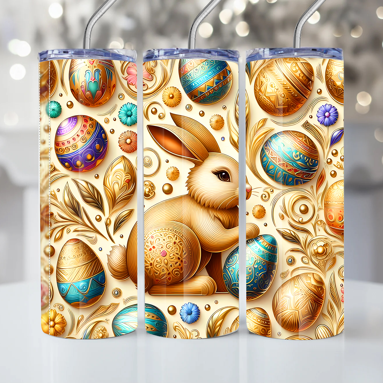 20 – Easter 3D – Milan Templates – tumbler mkp