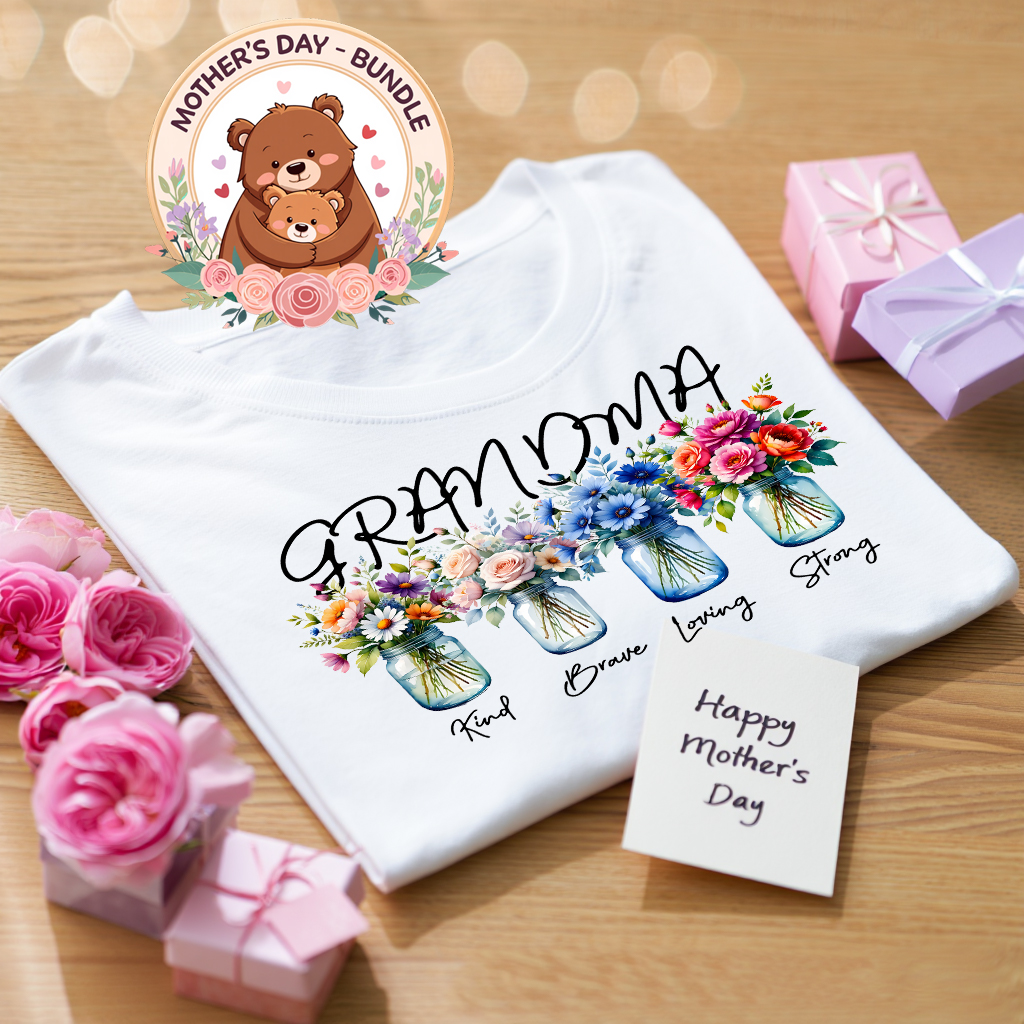 GRANDMA – BUNDLE FLOWERS – MOTHERS DAY – MILAN TEMPLATES t mkp
