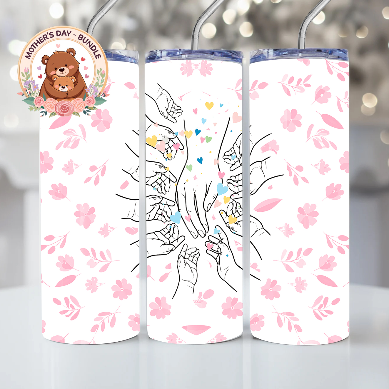 Hands 02 – Mothers Day – Milan Templates – 10B – mkp tumbler