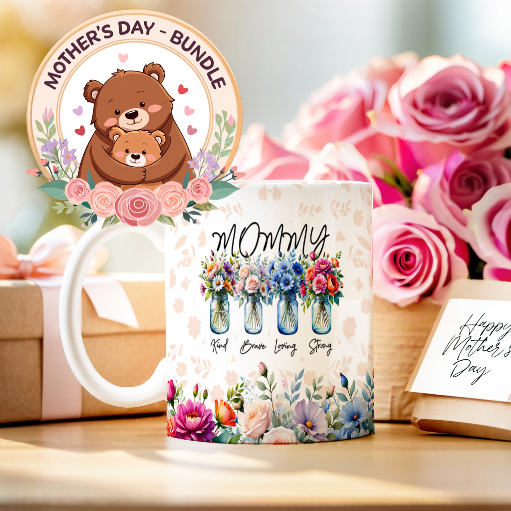 MOMMY- BUNDLE FLOWERS – MOTHERS DAY – – MILAN TEMPLATES – mkp