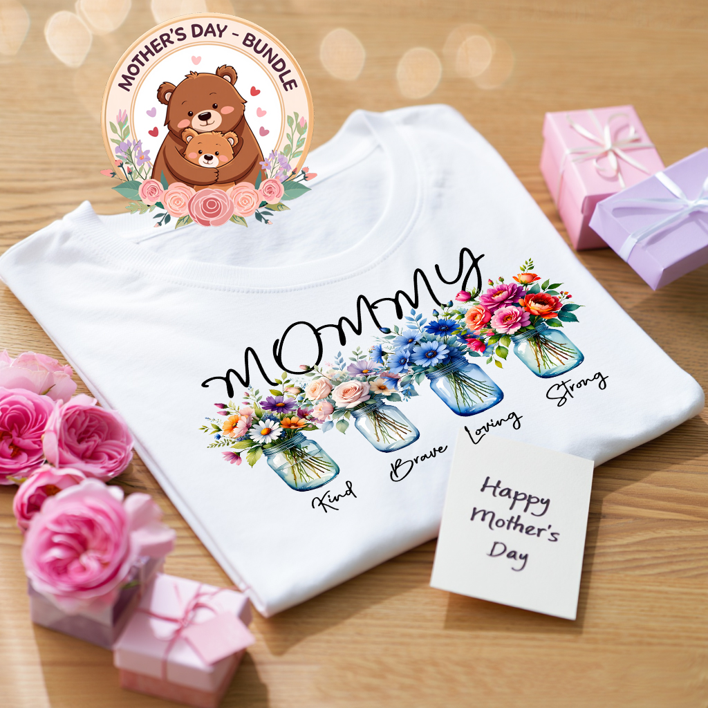 MOMMY- BUNDLE FLOWERS – MOTHERS DAY – – MILAN TEMPLATES t mkp