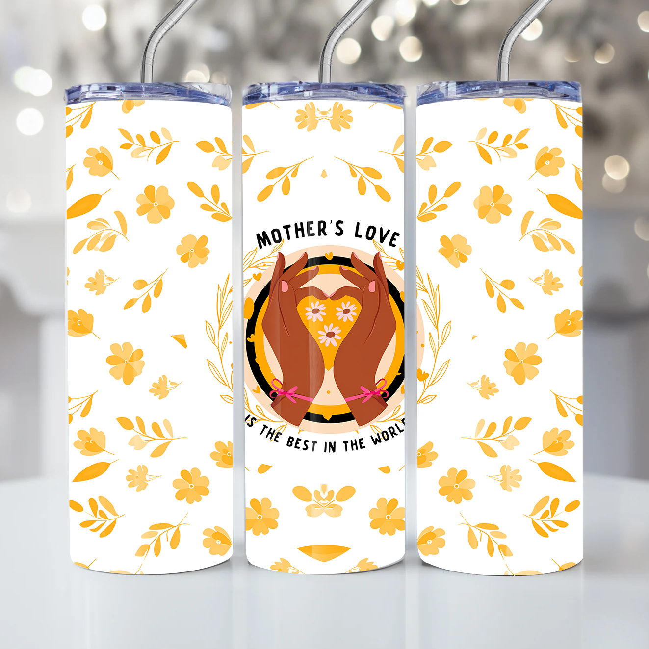 Mothers LOVE – Milan Templates – Yellow tumbler – mkp