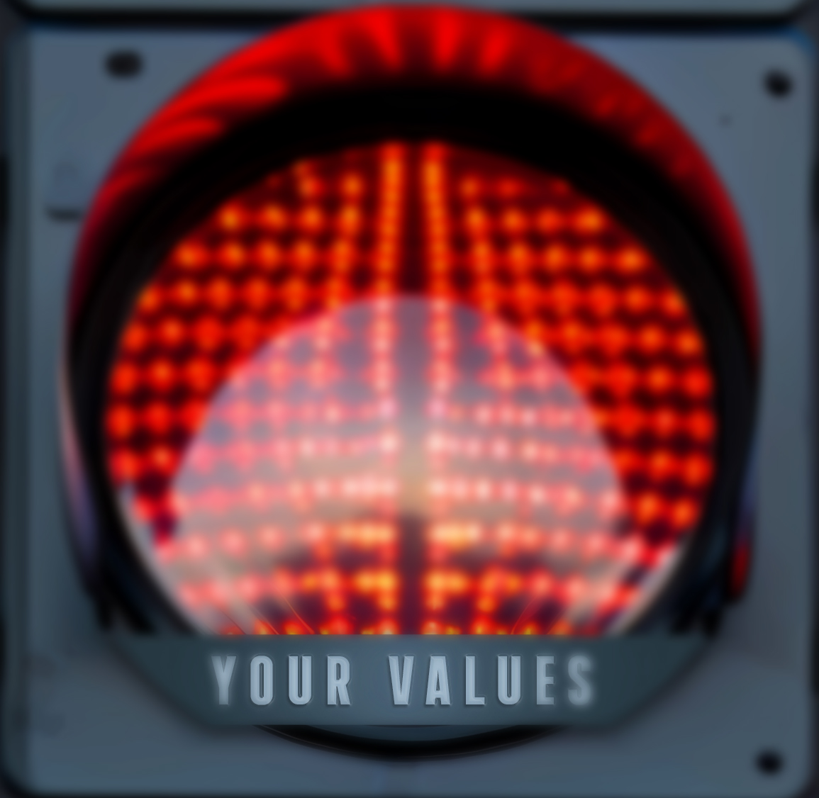 Traffic light of life – milan templates – red