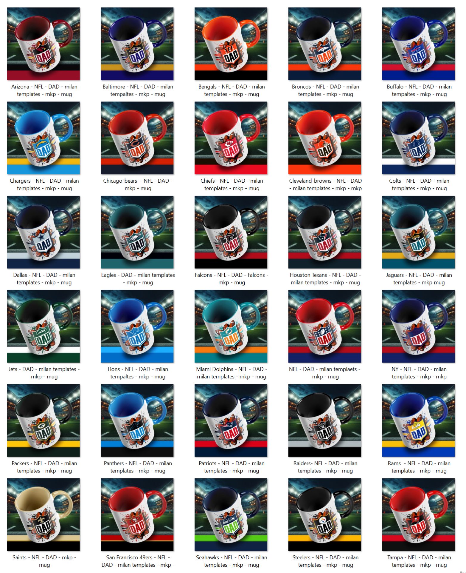 mockup mug nfl dad avatar