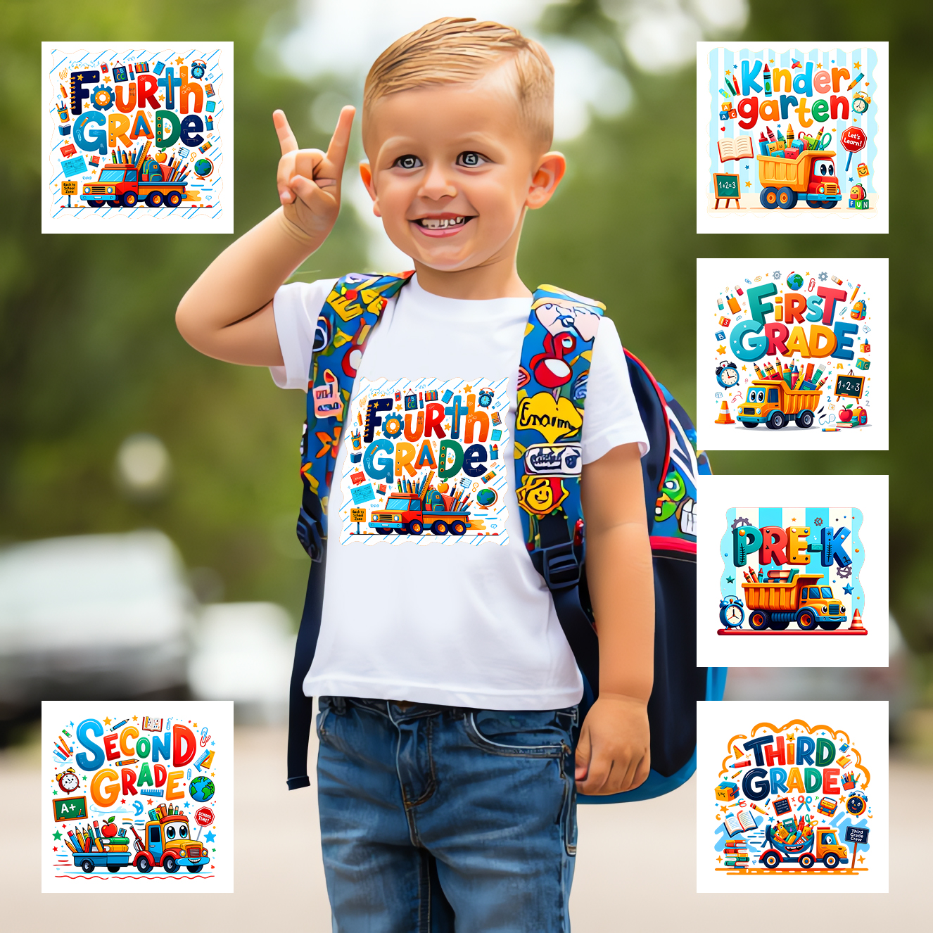 Fourth Grade – Boy – Milan Templates