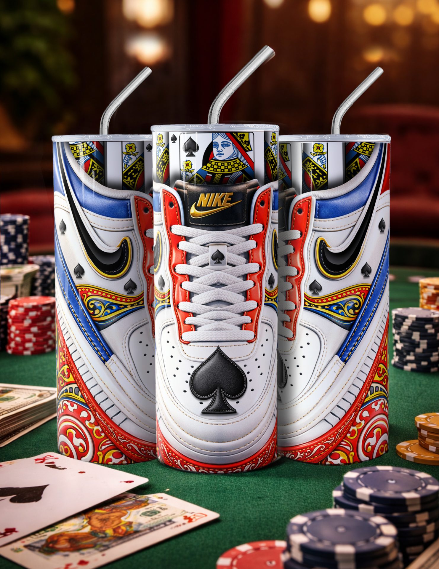 01 Playing card – Queen – Milan templates – mkp